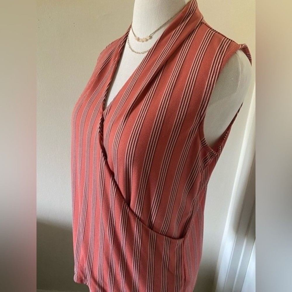 Adrianna Papell  Women’s Top Blouse Stretch Size L